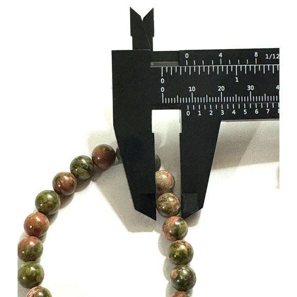 Natural Unakite Bracelet 8mm Healing Reiki Balance - Picture 5 of 5